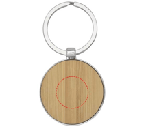 Porte-clés rond en bambou Nino